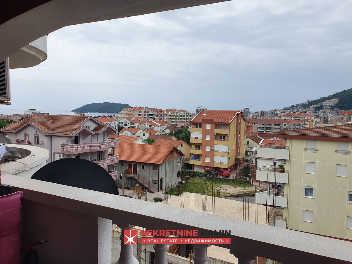 Duplex Apartment with Terrace and Sea View in a Quiet Part of Budva